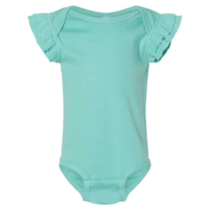 Infant Flutter Sleeve Baby Rib Bodysuit Thumbnail